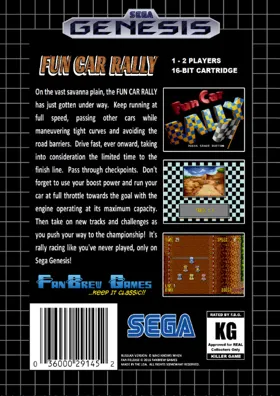 Fun Car Rally (USA) (Proto) box cover back